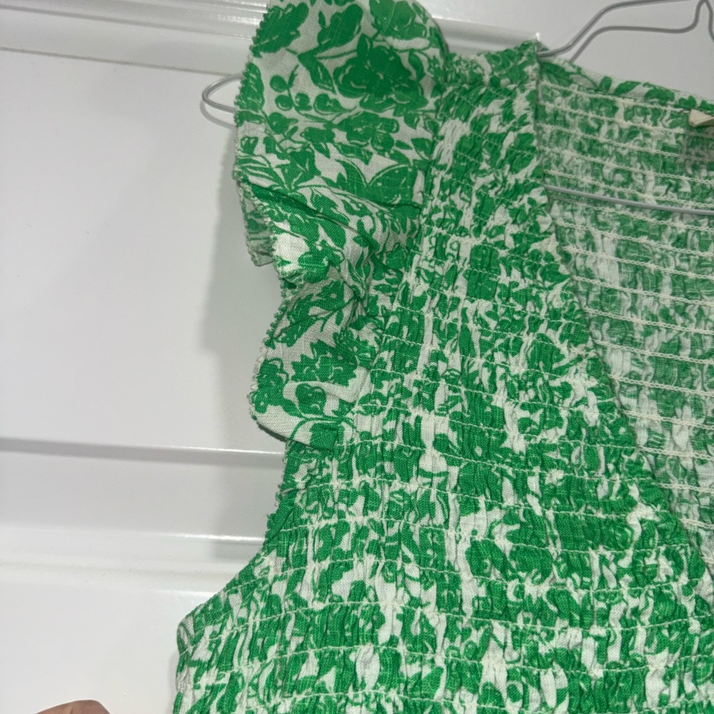 Universal Thread Green Textured Top - Picture 4 of 5